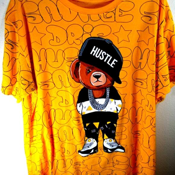 Hustle Gang T-shirt Bear Size X-Large OG Gangster Legend Savage Bailey Apparel - Picture 1 of 6
